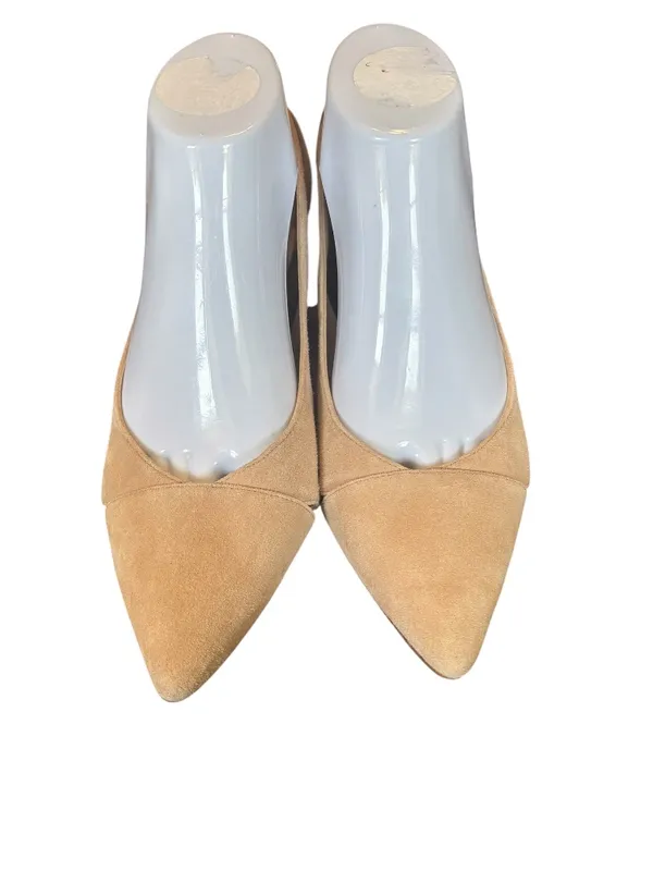 Cole Haan Caia 55 Brush Tan Suede D’Orsay Block Heel Pumps Size 8B - Image 3