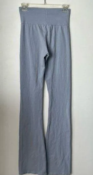 Brandy Melville Priscilla Light Blue Gray Slightly Flared Yoga Pants XS/S - Image 5