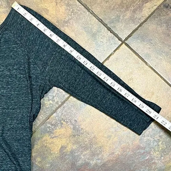 American Eagle Outfitters Women’s Gray 3/4 Sleeve Wrap Back Top Large - Image 5