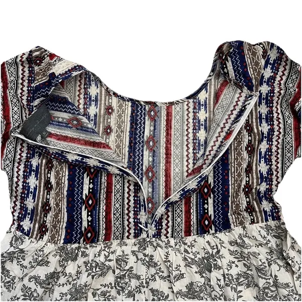 NWOT Anthropologie Sunday In Brooklyn Mini Dress XL Floral Cottagecore Peasant - Image 4