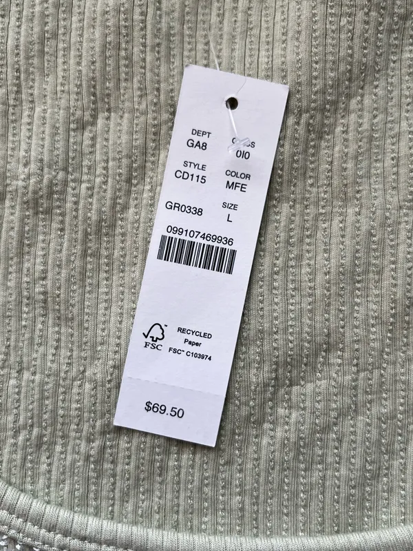 J.Crew Silver Sequin Tank Top NWT Size L - Image 5