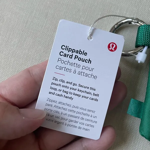 Lululemon Clippable Card Pouch - Cascadia Green - Image 5