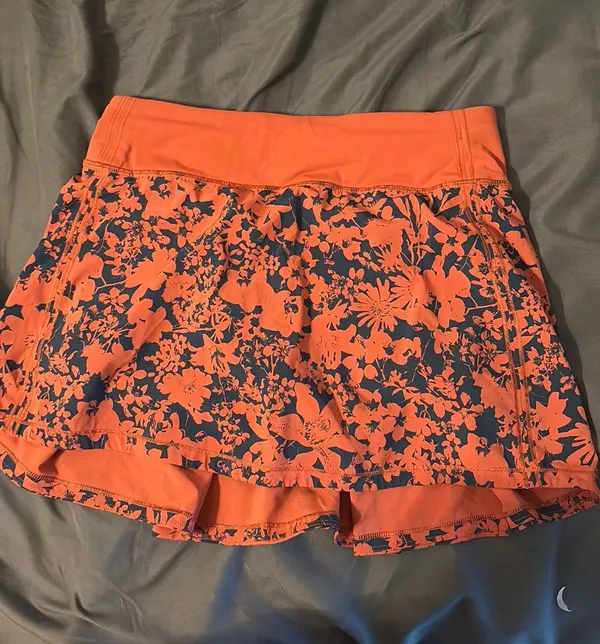 Red orange lulu lemon skirt - Image 3