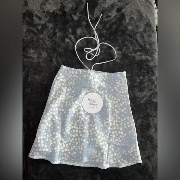 Princess Polly Flo Mini Skirt in Blue Size 0 New with tag - Image 9