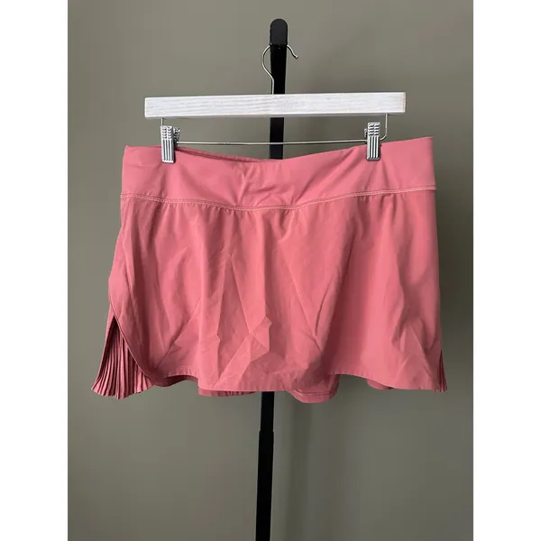 Lululemon Play Off The Pleats Mid Rise Skirt Brier Rose Size 12 - Image 2
