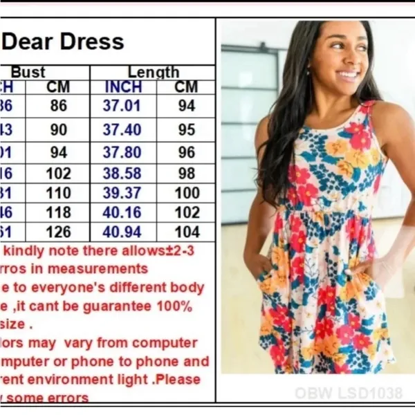 Shirley & Stone Dear dress blooming floral‎ pink and cream casual - Image 8