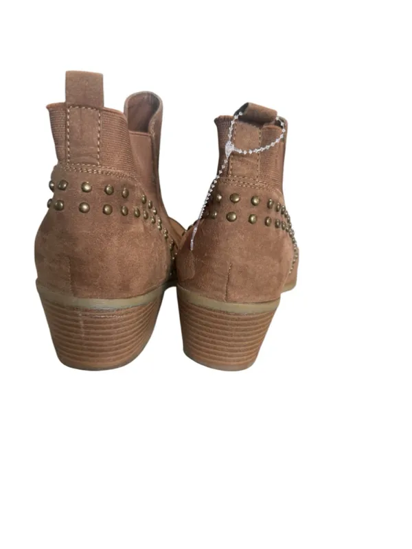 Women's Unbranded Brown Studded Ankle Boots & Booties Size 10 - Image 4
