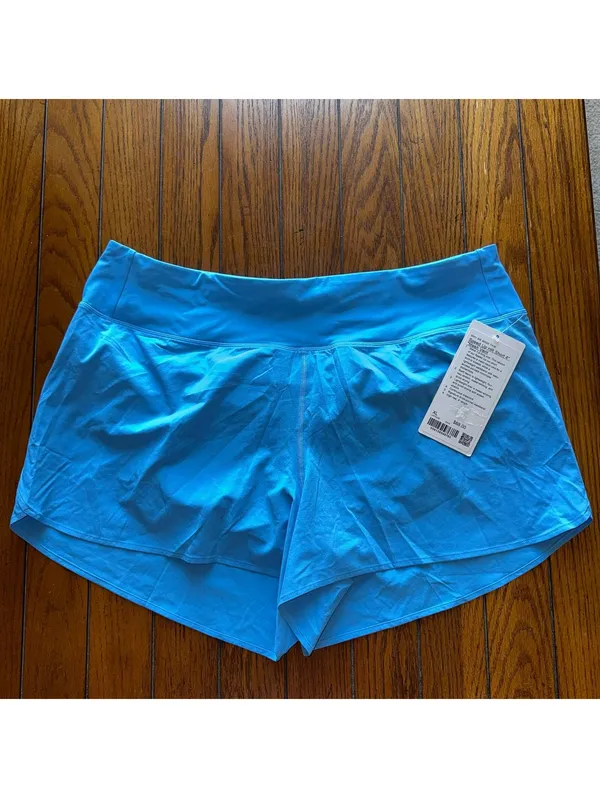 Lululemon Speed Up Short High Rise 4” Mesh Vent Ocean Wave Size XL/Size 12 NWT - Image 2