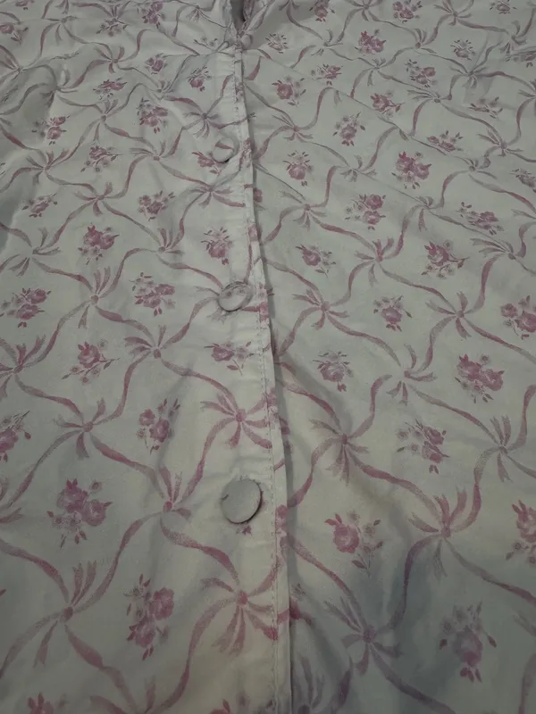 Love Shack Fancy Pottery Barn Pajama Set Floral Pink White Tie Front Pants - Image 4