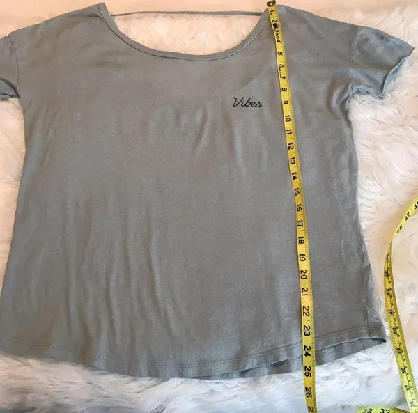 PINK Victoria’s Secret short sleeve oversized vibes top size medium summer - Image 4
