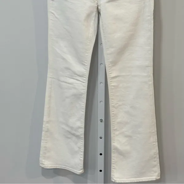 NWT Madewell Kick‎ Out Crop Jeans White Stretch Denim Jeans NI961 - Image 6
