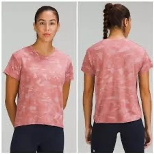 Lululemon Train To Be Short Sleeve Crop‎ Terracotta Orange Size 6 - Image 2