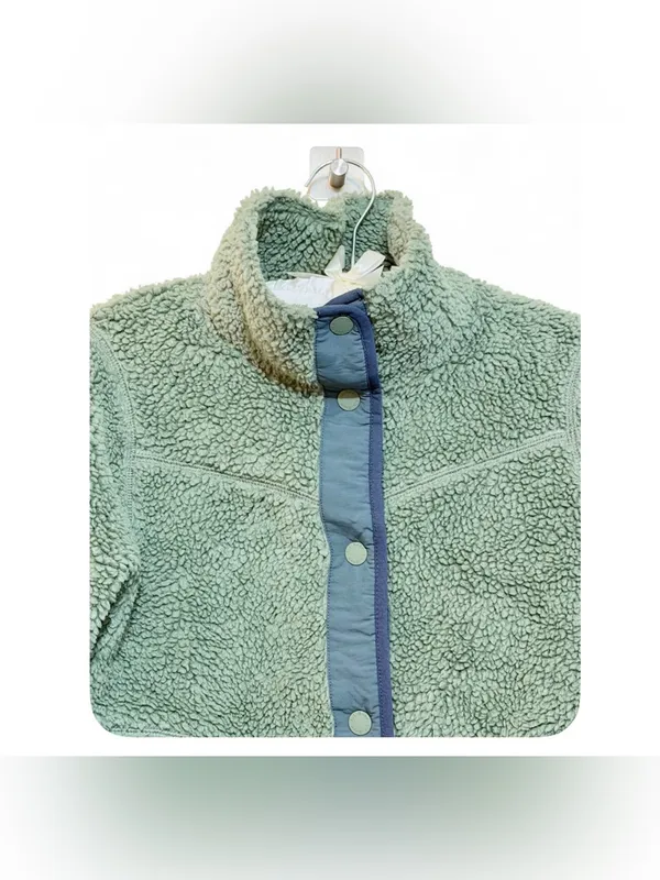 L.L. Bean Women’s Long Sleeve Sherpa Fleece Teddy Mock Snap Front Jacket Size S - Image 7