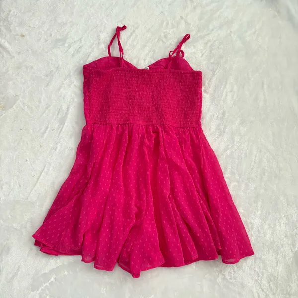 Bright Pink Flowy Romper Size L - Image 2
