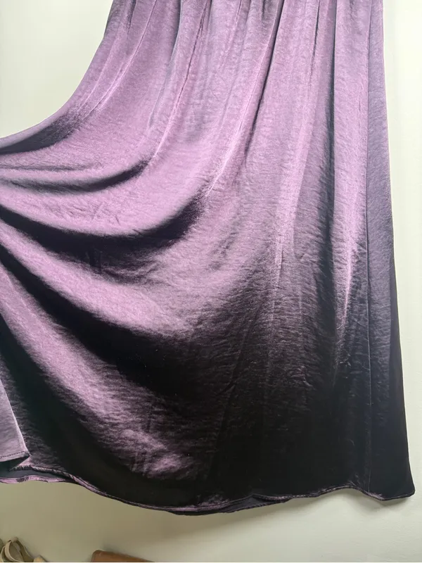 GB Satin Milkmaid Fairy Witchy Midi Dress Sz M Coquette - Image 9