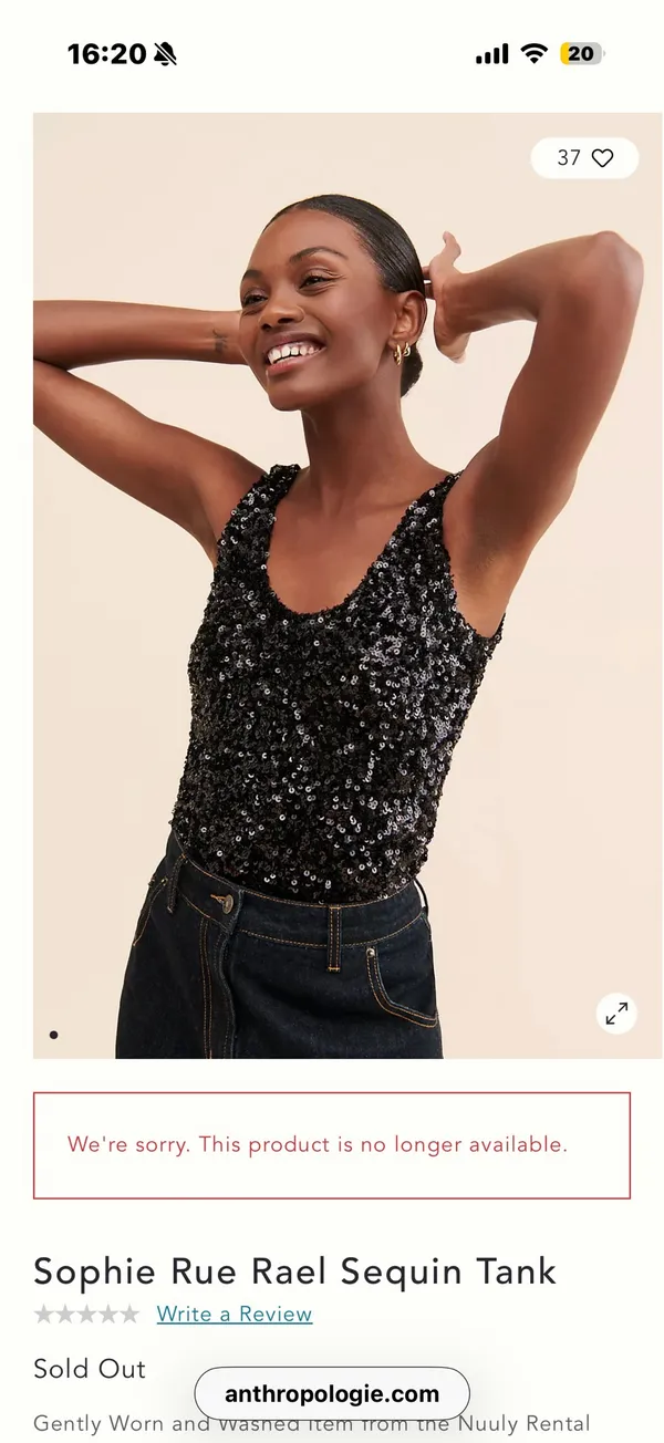 sophie rue sequin tank top - Image 2