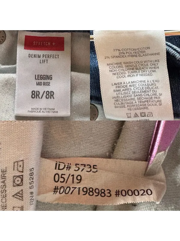 Express Stretch + Denim Perfect Lift Legging Mid Rise 8R - Image 8
