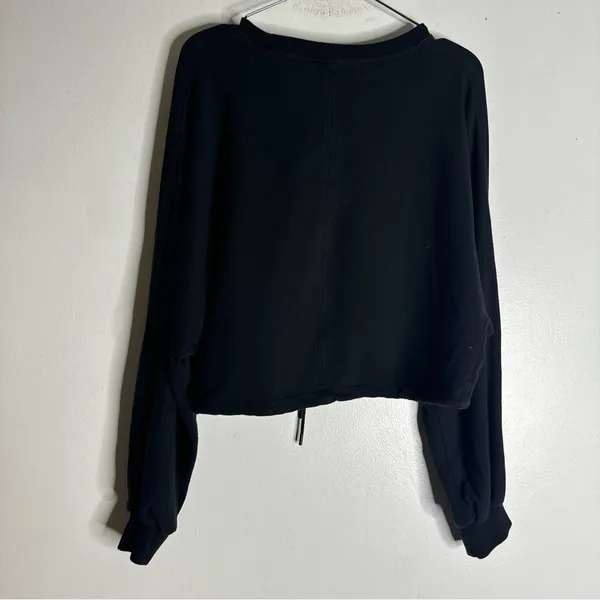 the group‎ babaton Large Black Cropped Oversized LS Leisure Sweatshirt CP - Image 6