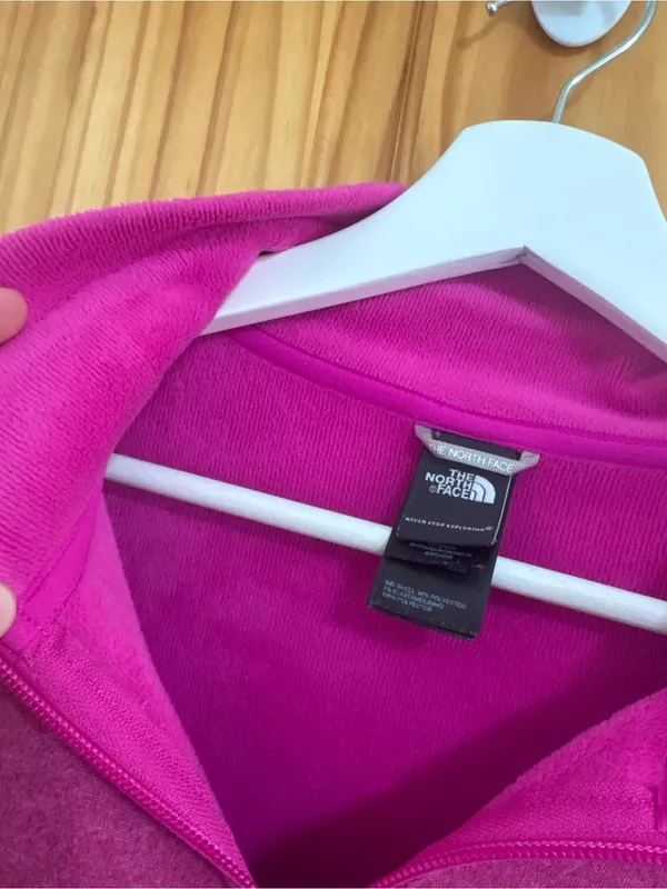 The North Face Size XL Pink Fleece Full Zip Jacket - Image 9