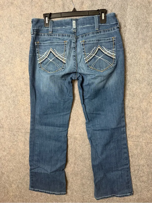Ariat Real Denim Woman’s 30s Blue Women's westerns Straight-Leg Jeans - Image 6