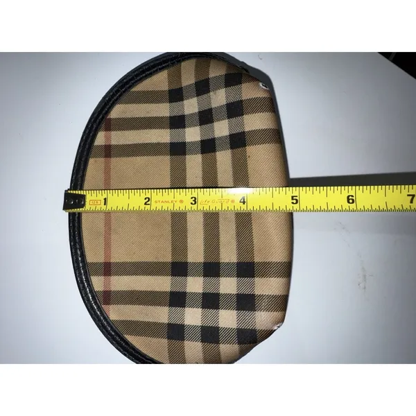 Burberry London Nova Check‎ Netural Cosmetic Bag Vanity Pouch O - Image 8