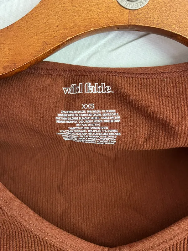 Wild Fable Long Sleeved Crop Top - Image 2