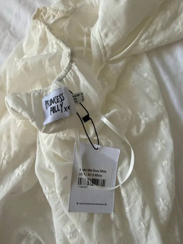 princess polly white dress with cutouts - Image 3