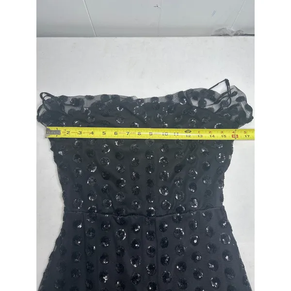 Altar'd State Sparkle Polka Dot Dance Party Homecoming Mini Dress Black Size M - Image 9