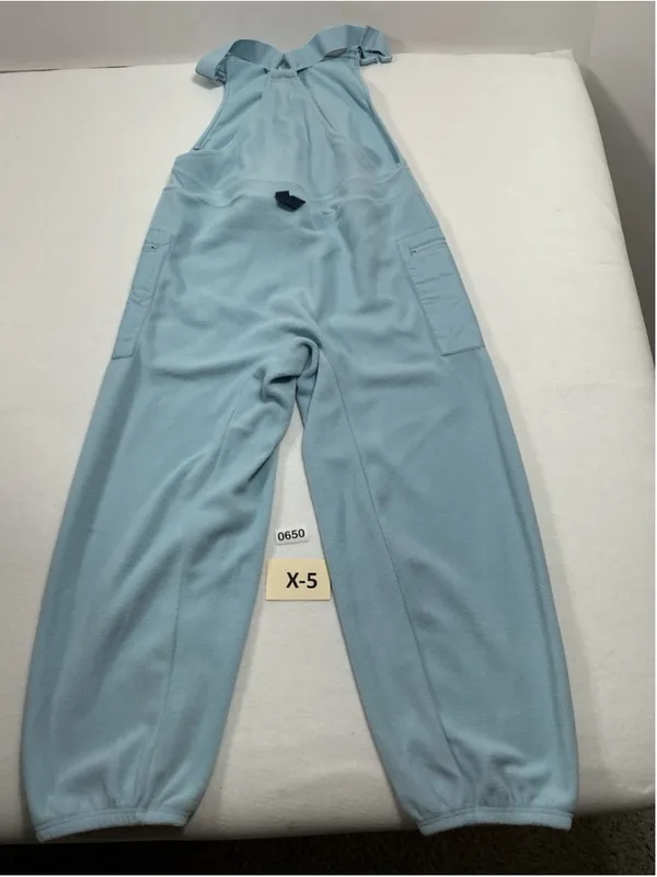 Womans NWT Joy Lab Relaxed Fit Pullon Fleece Overalls Small Blue - Image 3
