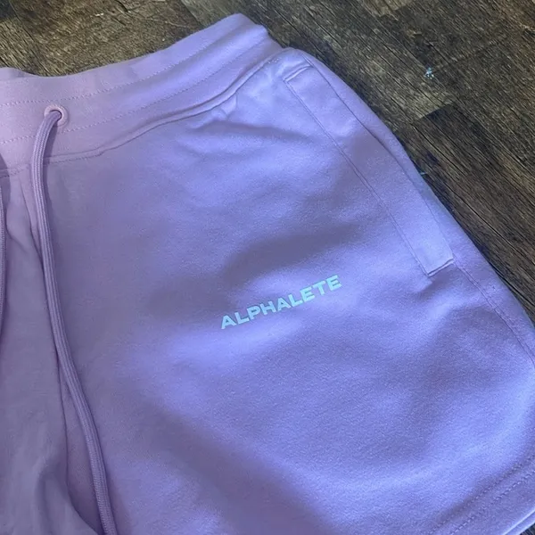 Alphalete Women's Essential Core Athletic Shorts pink - Image 4