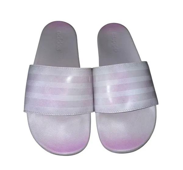 Adidas Adilette Comfort Slides Women’s 8 Pink Ombre Slip-On Sandals FZ4878 - Image 2