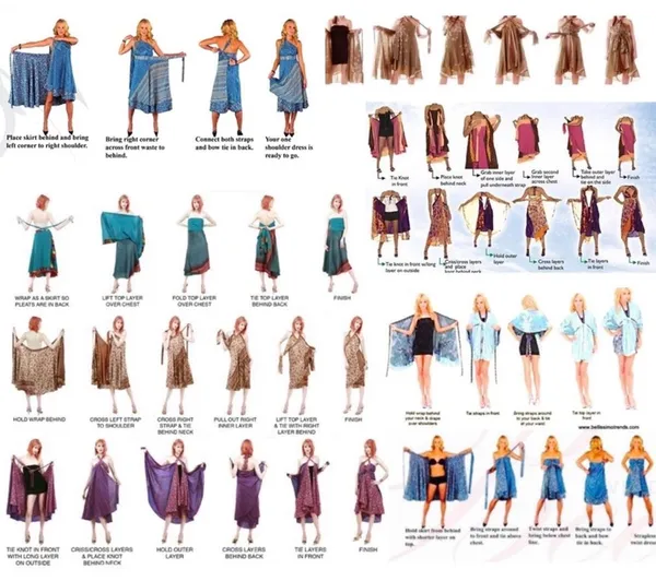 Reversible Wrap Maxi Skirt BINS612 - Image 3