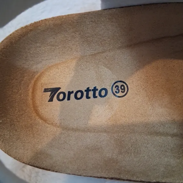 NEW Torotto Beige Double-Buckle Cork Sandals Women Size 8 Men Size 6.5 Cushioned - Image 4