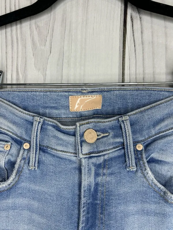 MOTHER Insider Crop Step Fray Limited Edition Mid Rise Jeans Sz 24x26 - Image 3