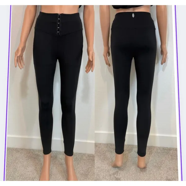 Free People FP Movement XS high rise Hooked on You corset legging P 2706 - Image 12