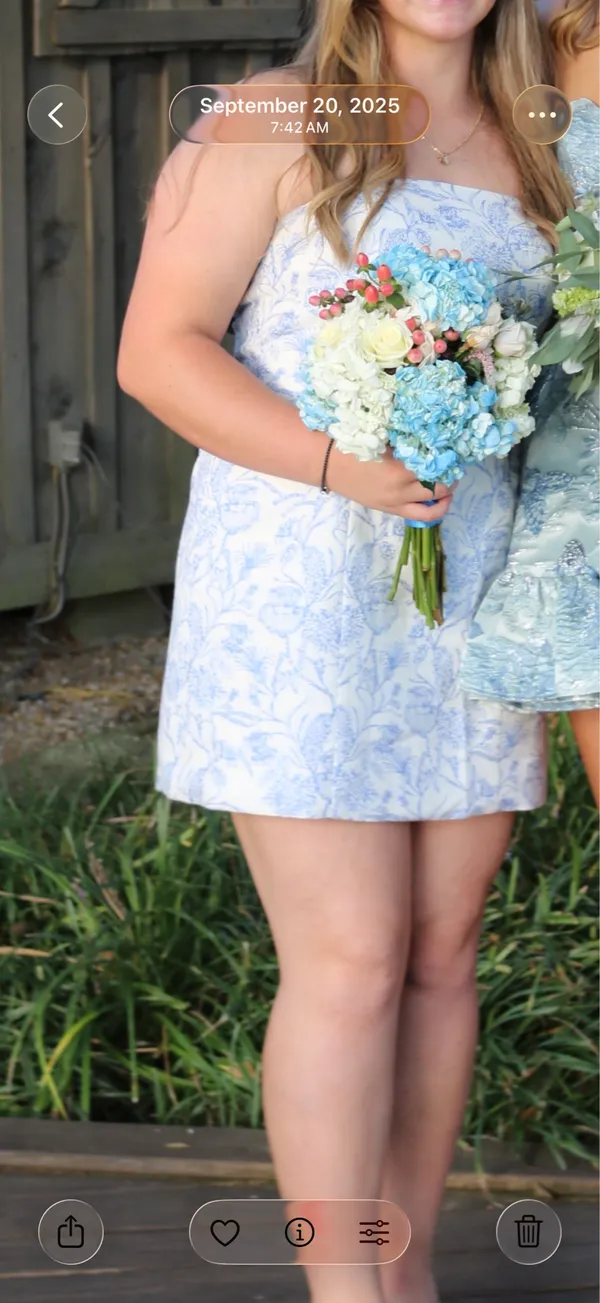 Homecoming dress Blue Size 14 - Image 3