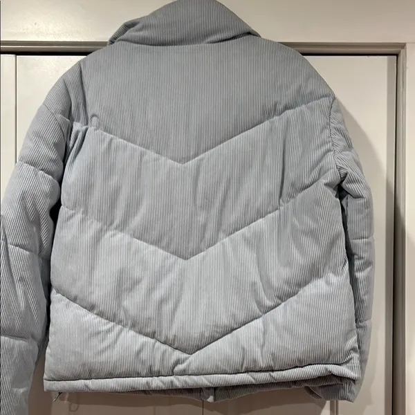 Hurley Blue Puffer‎ Jacket with Quilted Design large - Image 6