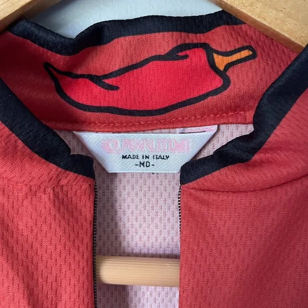 Pearl Izumi Blazin Saddle Habenero Pepper Sauce Cycling Jersey Sleeveless Size M - Image 7