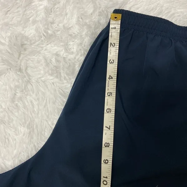 Nike Dri-Fit Women Blue Athletic Brief Lined Running Shorts Pants. Size-Large. - Image 6