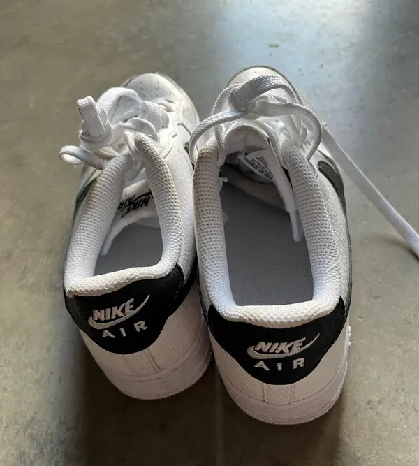 Nike Black White Air Forces - Image 4