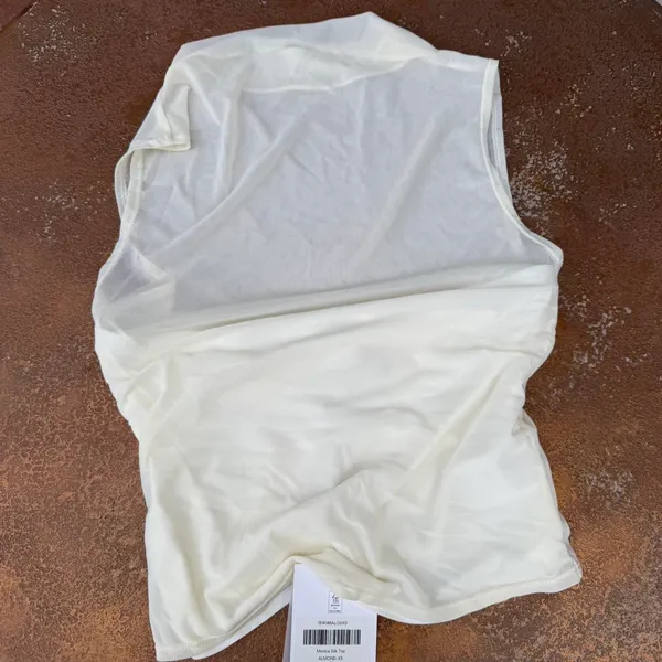 NWT Reformation Alaina white mesh Top sz s - Image 3