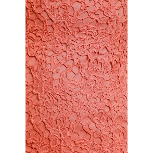 Lulus Paramour Coral Orange Lace Backless Bodycon Dress Party Medium NWT - Image 5