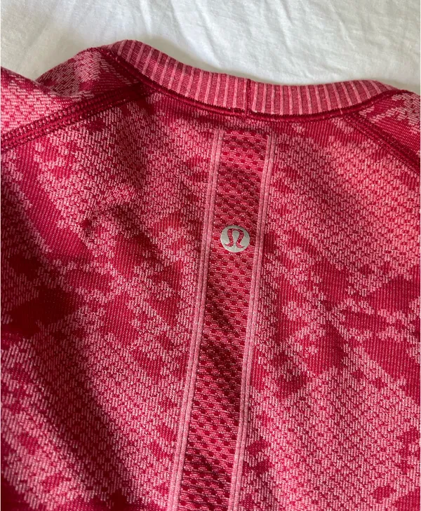 Lululemon Pink Snackskin Print Long Sleeve 4 - Image 5