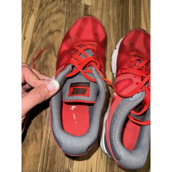Nike Air Max Run Lite Women's S 7 555643-600 Red Running‎ Shoes Sneakers - Image 9