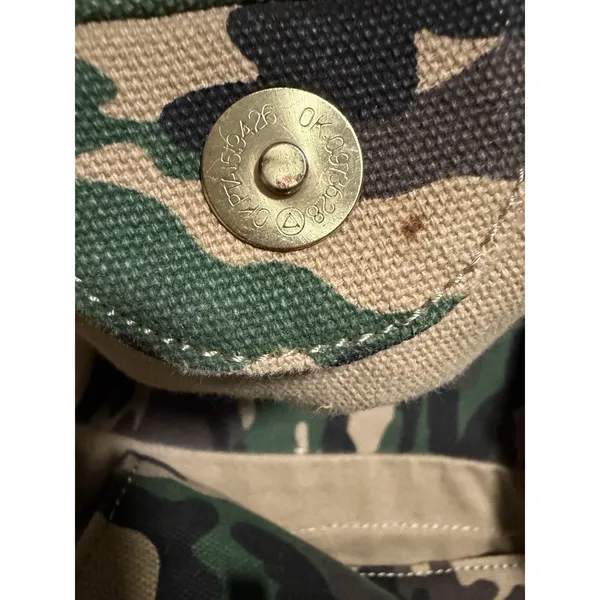 Steve Madden‎ Camo Green Tote Bag Camouflage Gold Studs Gorpcore Urban Punk - Image 7