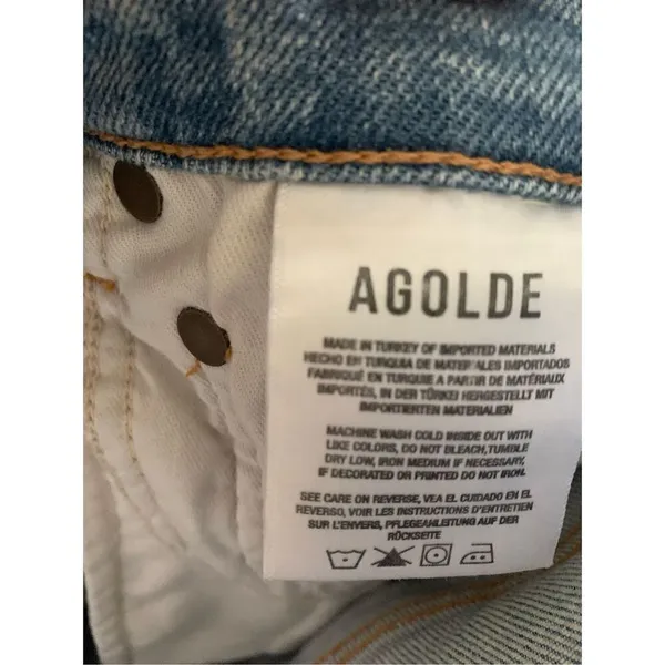 AGOLDE pinch waist jeans women's size 26 A165C-1256 - Image 4