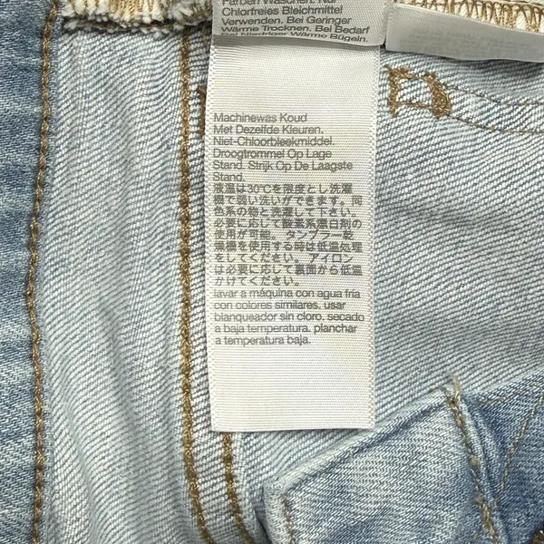 Madewell Perfect Vintage Straight Jean Womens 23T High Rise Hemp Blend Blue - Image 8
