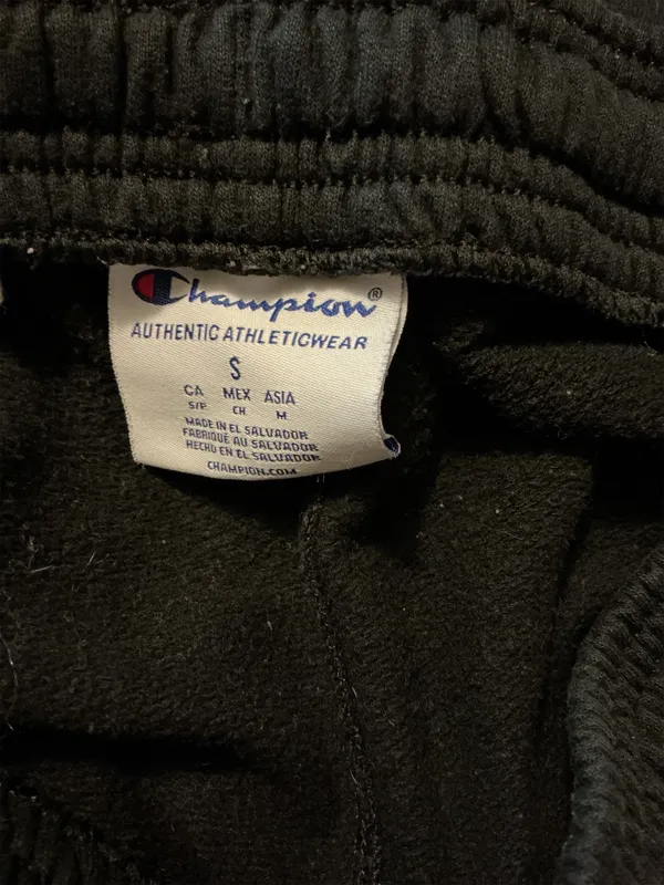 Champion Authentic Athleticwear Men’s Black Fleece Joggers Small 26x32 - Image 2