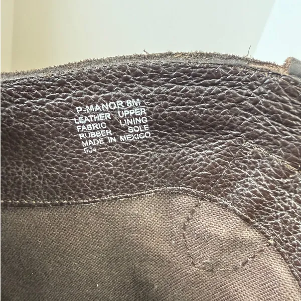Steve Madden P-Manor Brown Leather Boots Tall Riding Western Women's Size 8 - Image 8