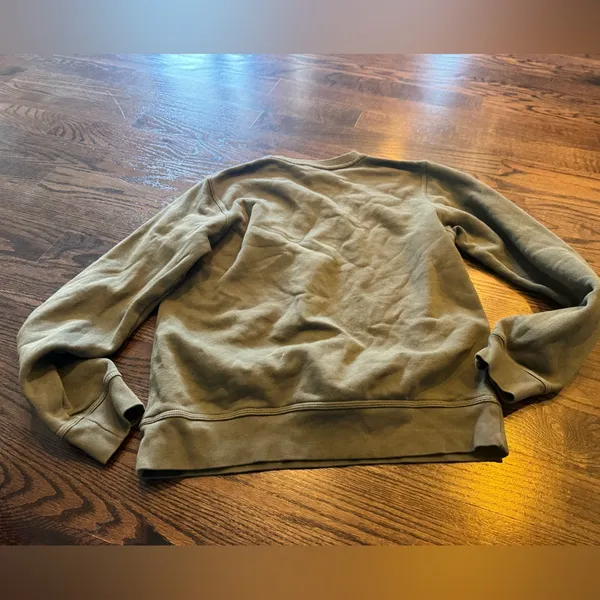 Nike Women's Olive crewneck Sweatshirt - Image 5